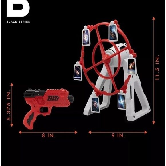 The Black Series Spin Target Blaster Set Rotating Desktop Arcade Game, toys New - Picture 8 of 13